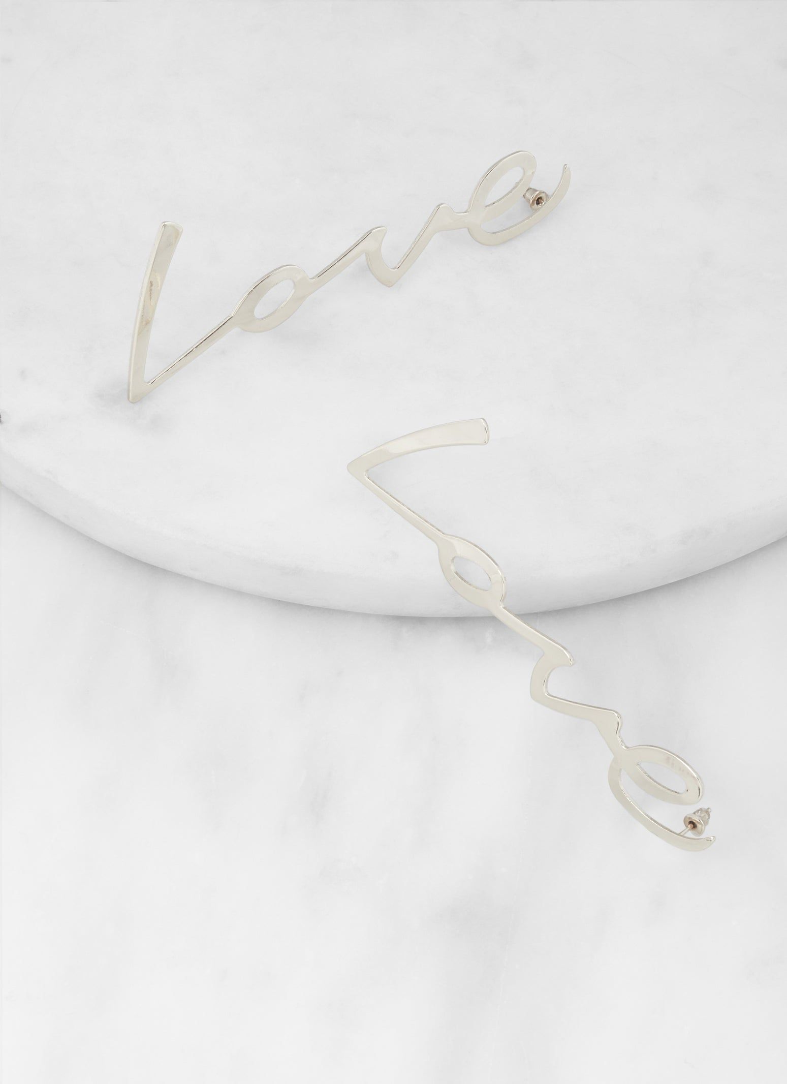 Metallic Love Drop Earrings sold by Rainbow product image thumbnail 2