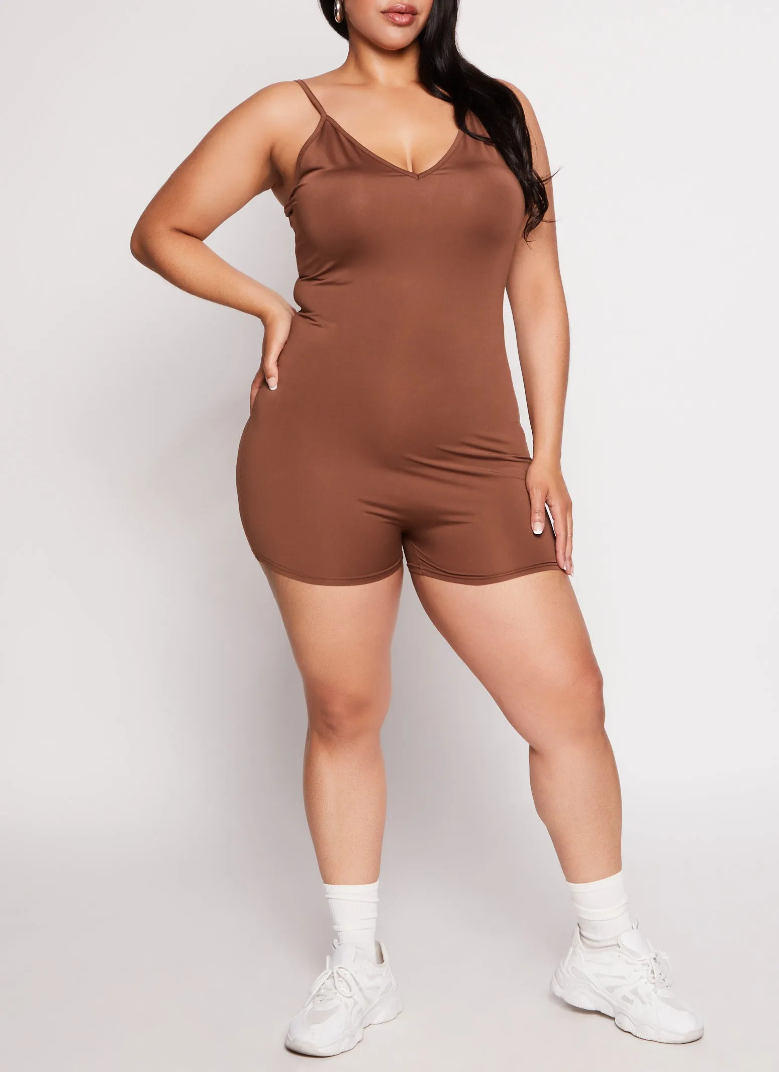 Plus Size Daisy V Neck Romper sold by Rainbow product image thumbnail 2