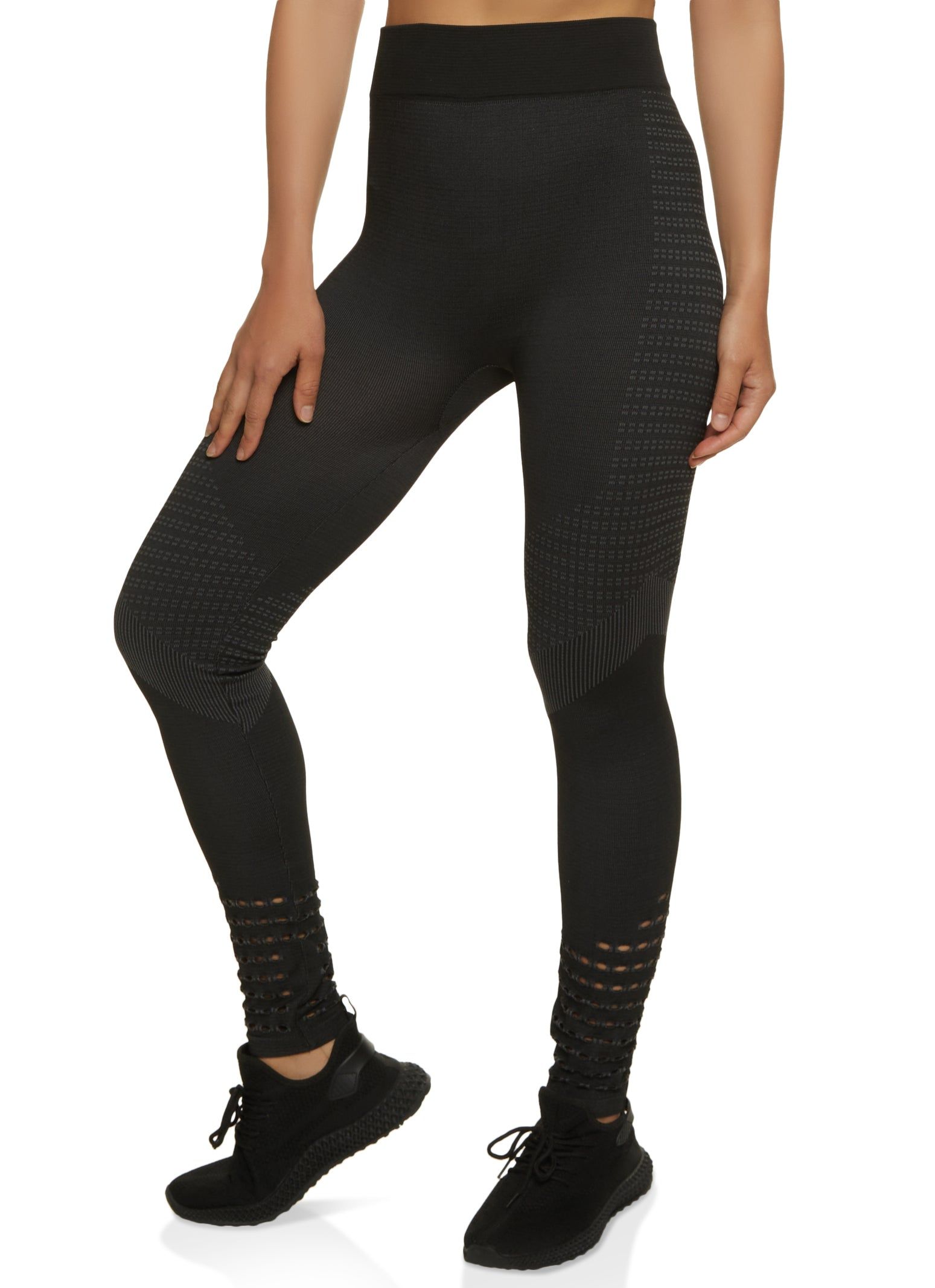 Laser Cut Compression Leggings sold by Rainbow product image thumbnail 2