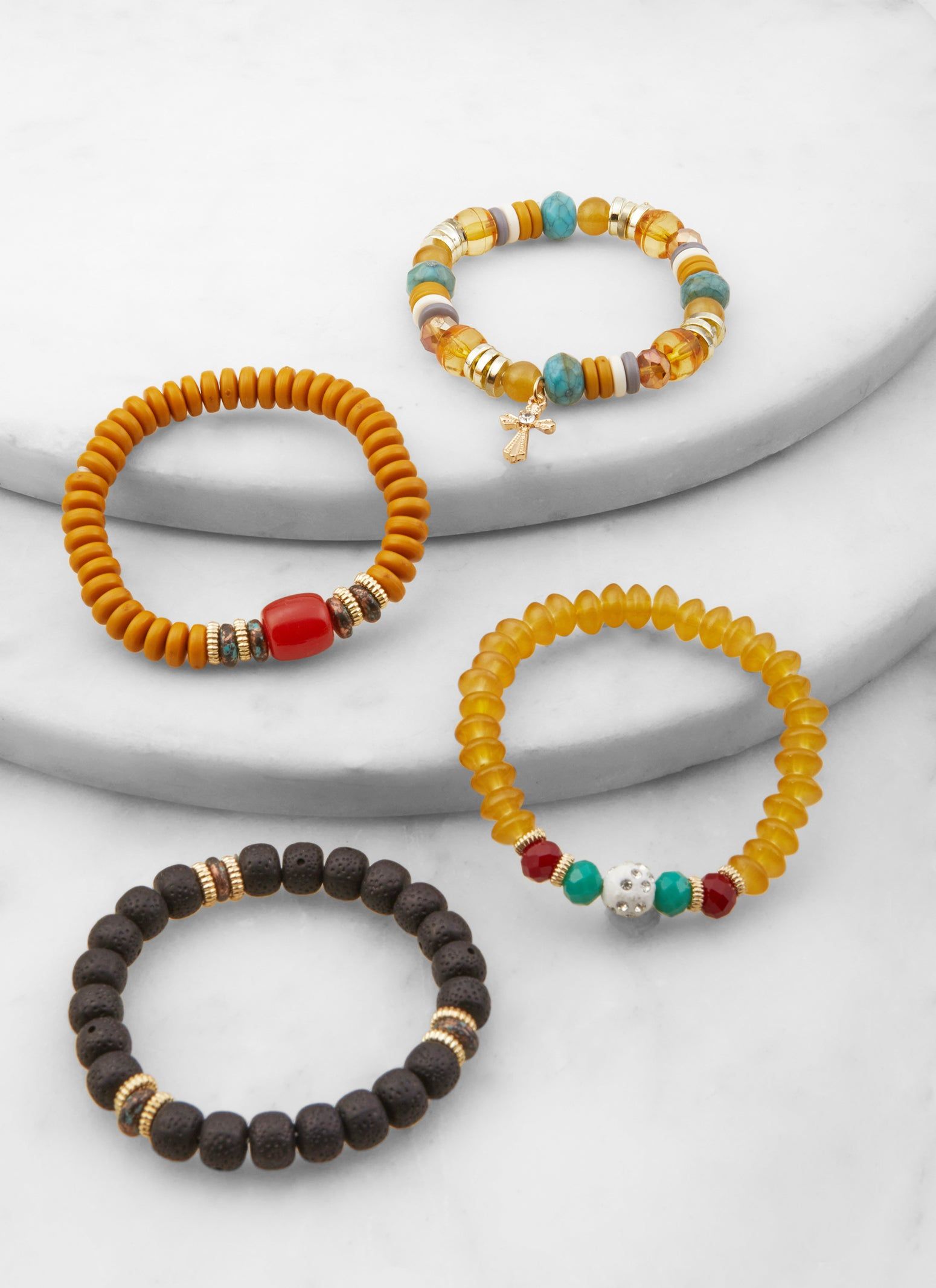 Set of 4 Stretch Bracelets sold by Rainbow product image thumbnail 2