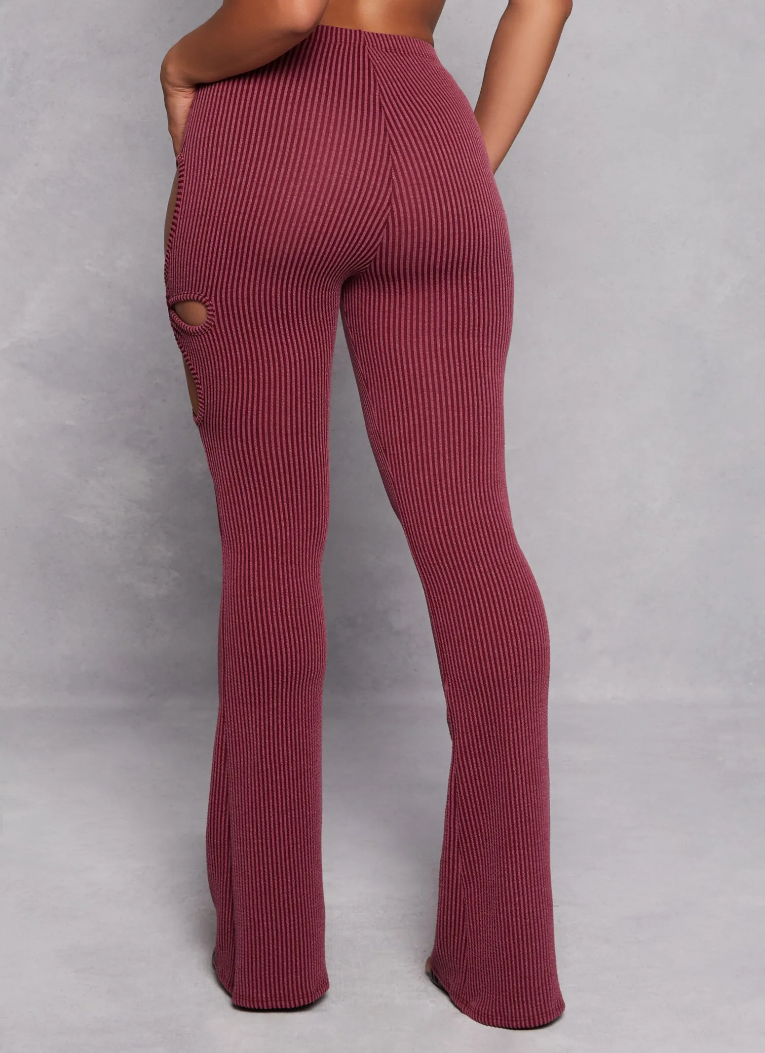 O Ring Side Cut Out High Waist Pants sold by Rainbow product image thumbnail 3