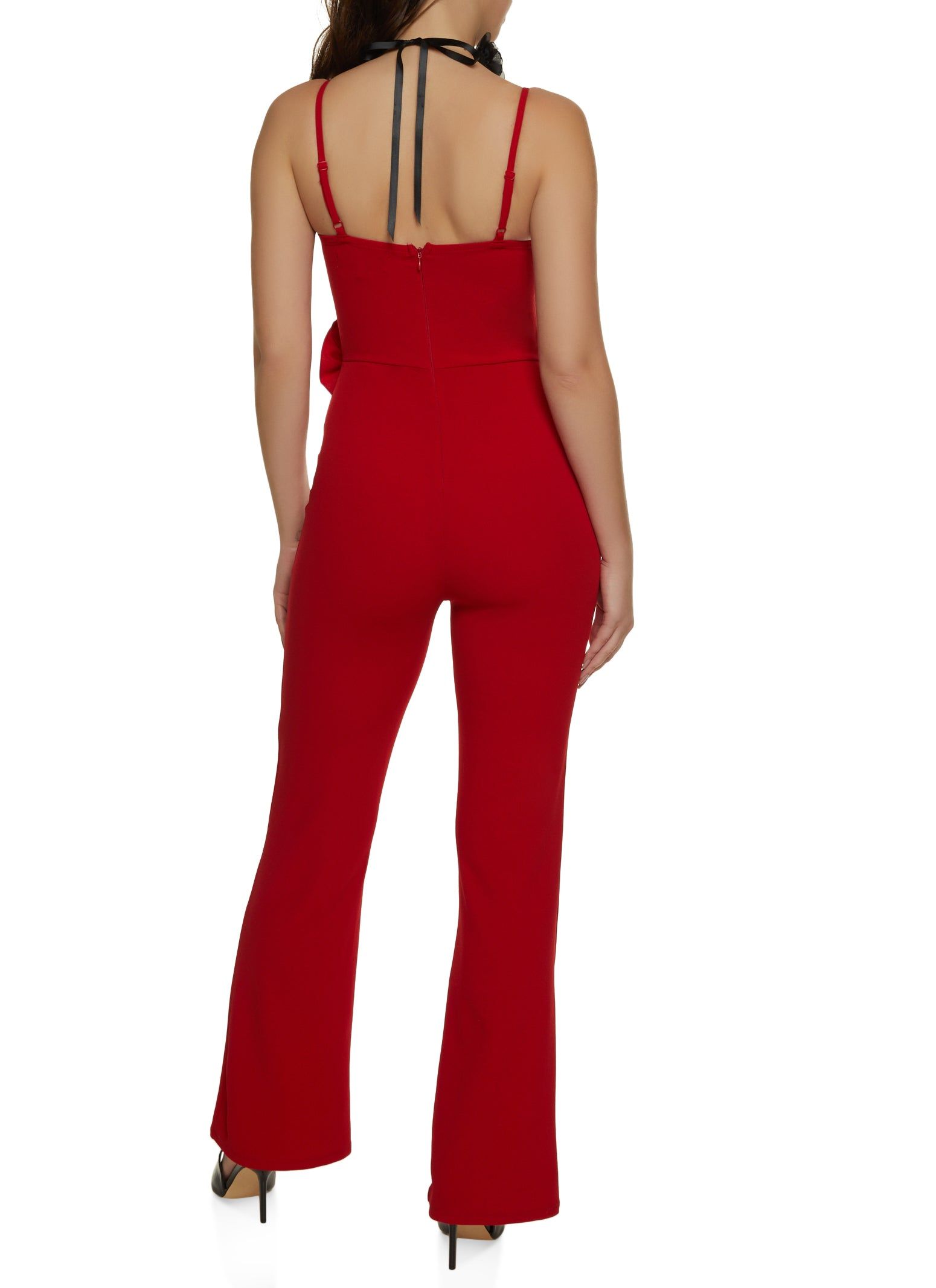 Crepe Knit Rose Detail Jumpsuit sold by Rainbow product image thumbnail 2