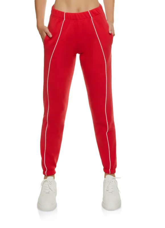 Fleece Stripe Detail Sweatpants sold by Rainbow