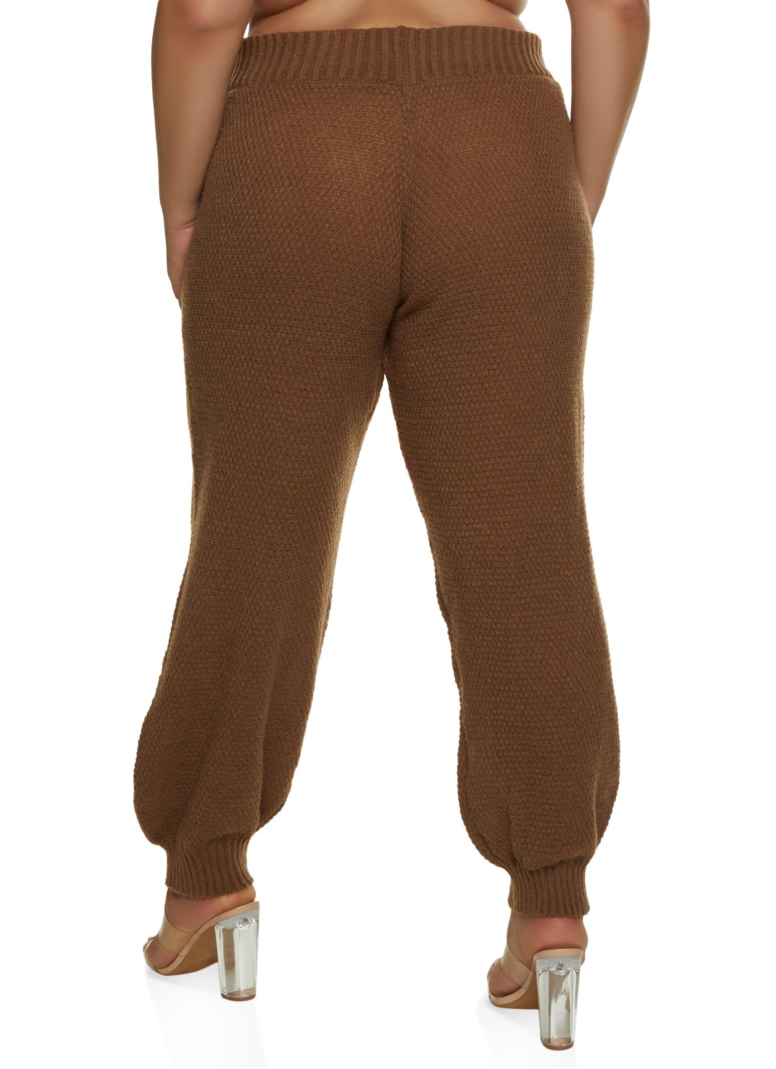 Plus Size Knit High Waist Joggers sold by Rainbow product image thumbnail 2