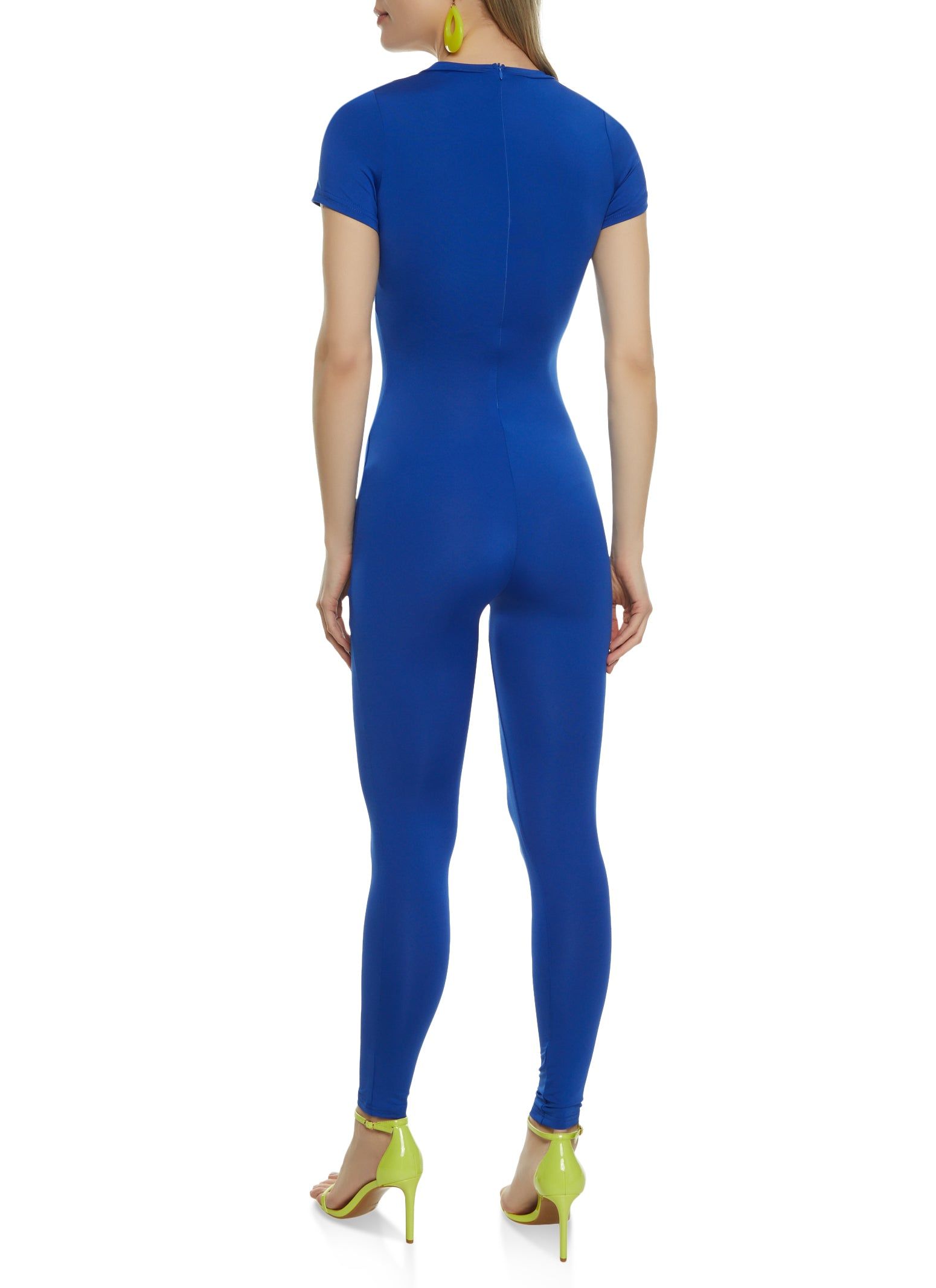 Short Sleeve Crew Neck Jumpsuit sold by Rainbow product image thumbnail 2