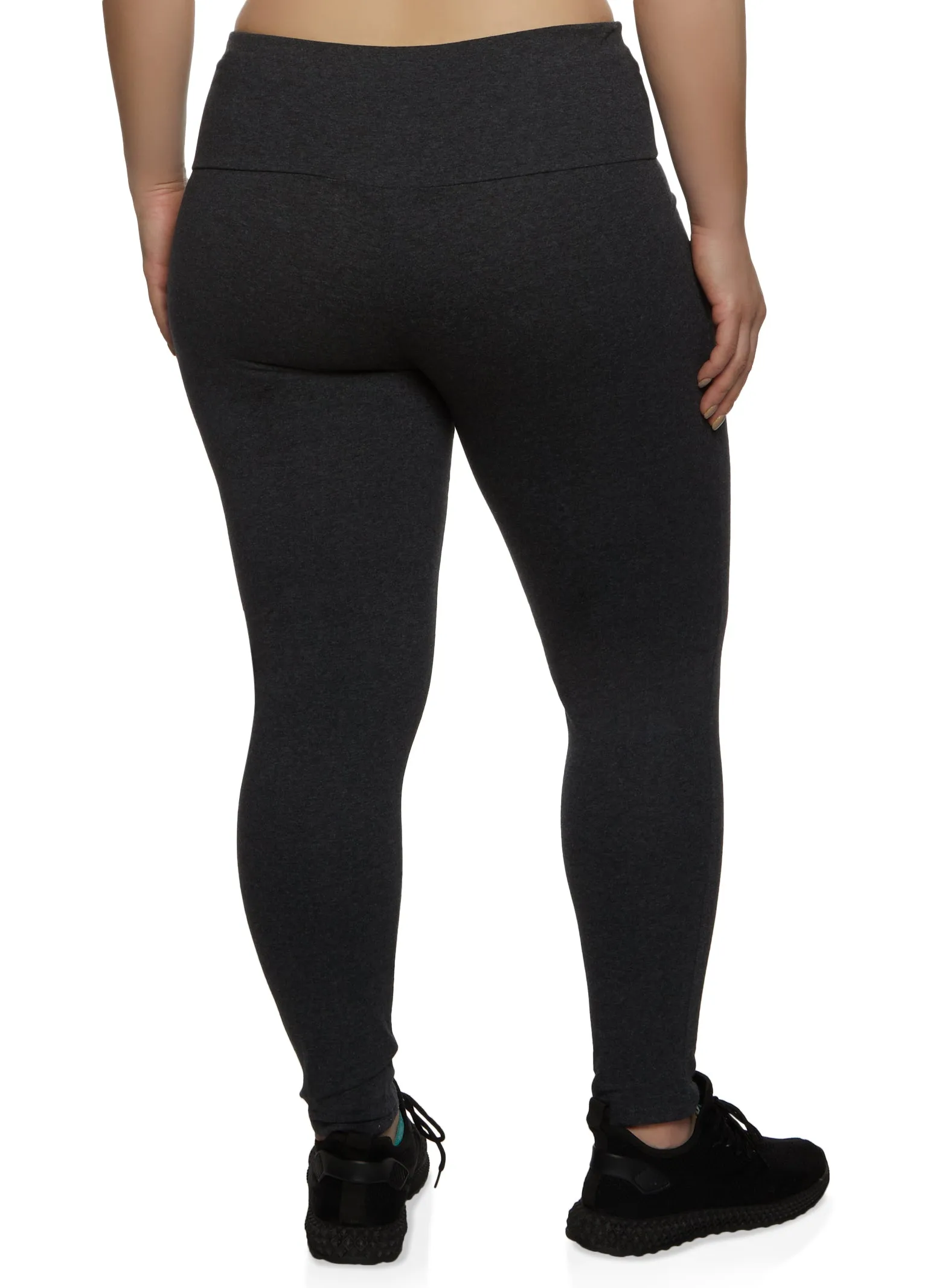 Plus Size Basic Waistband Leggings sold by Rainbow product image thumbnail 2
