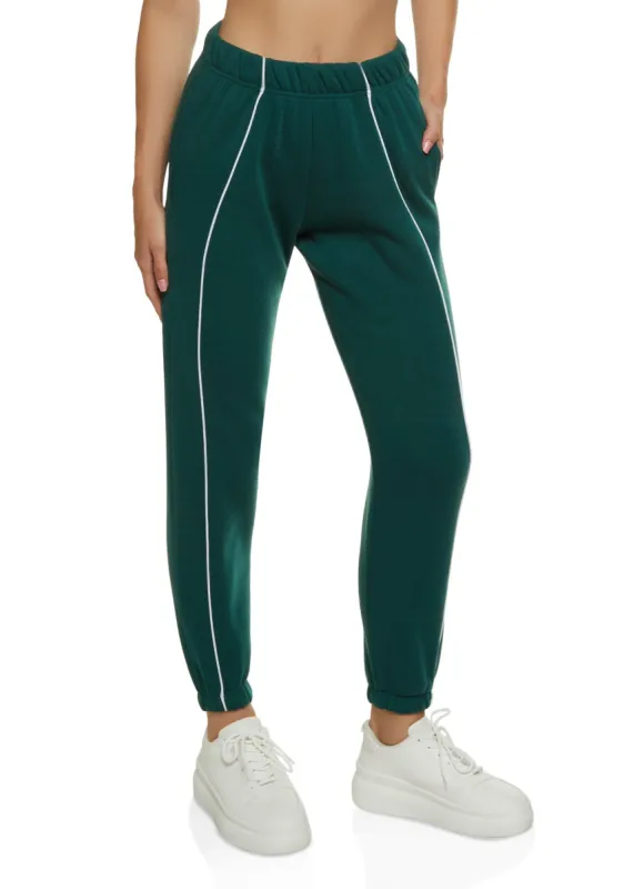 Fleece Stripe Detail Sweatpants sold by Rainbow