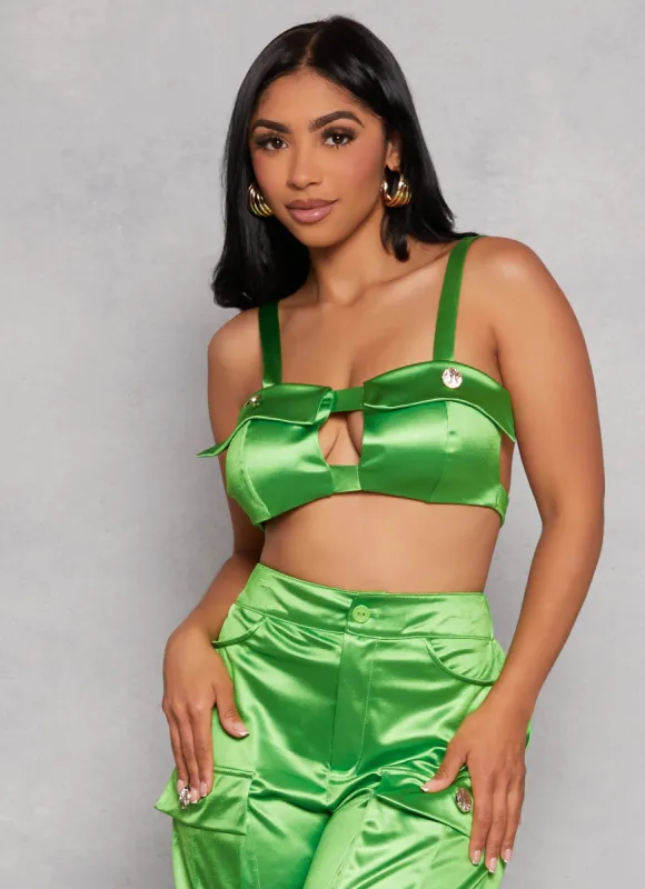 Keyhole Front Bustier Top sold by Rainbow