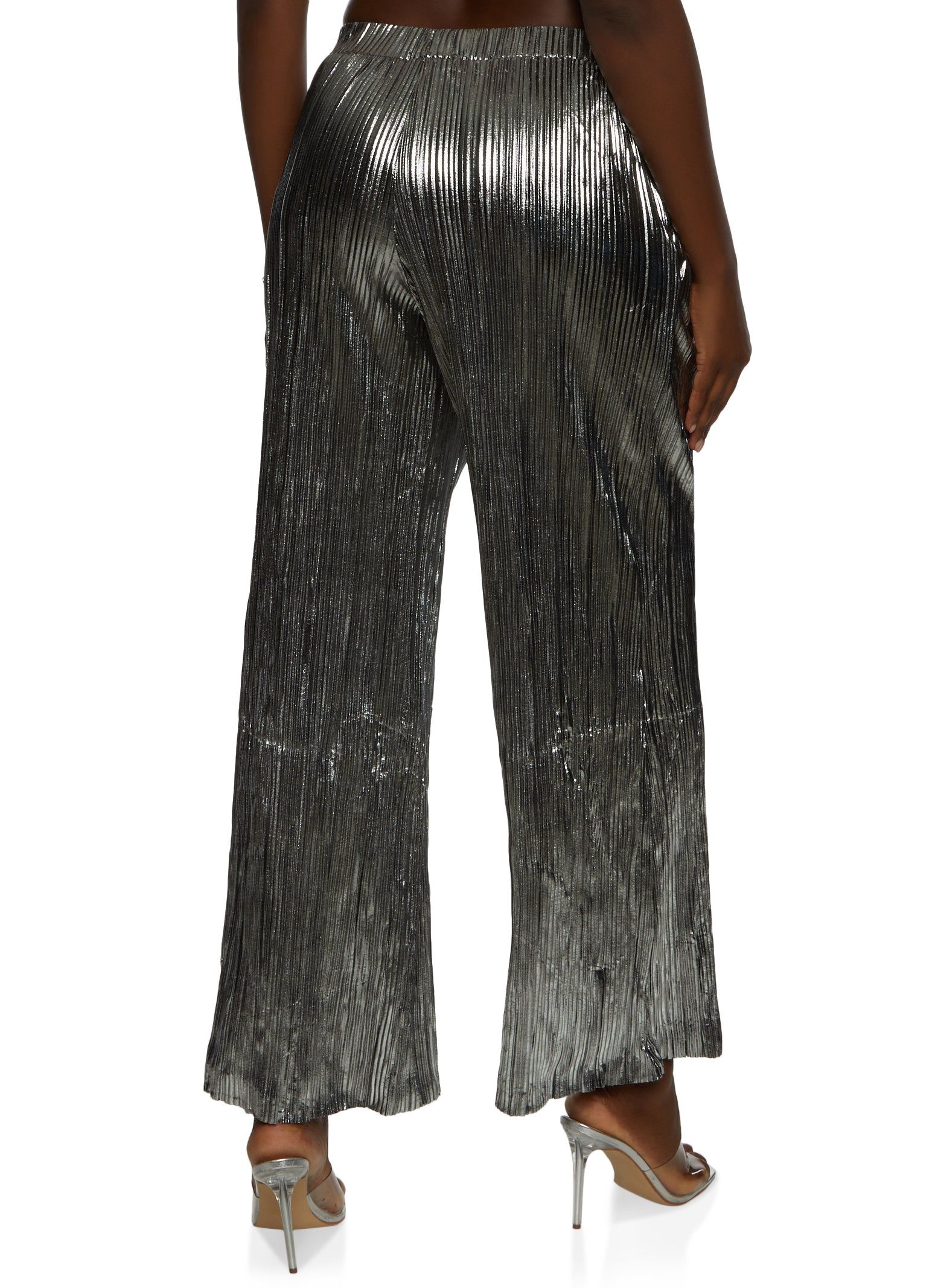Plisse High Waisted Palazzo Pants sold by Rainbow product image thumbnail 2