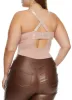 Plus Size Sequin Mesh Bustier Bodysuit sold by Rainbow