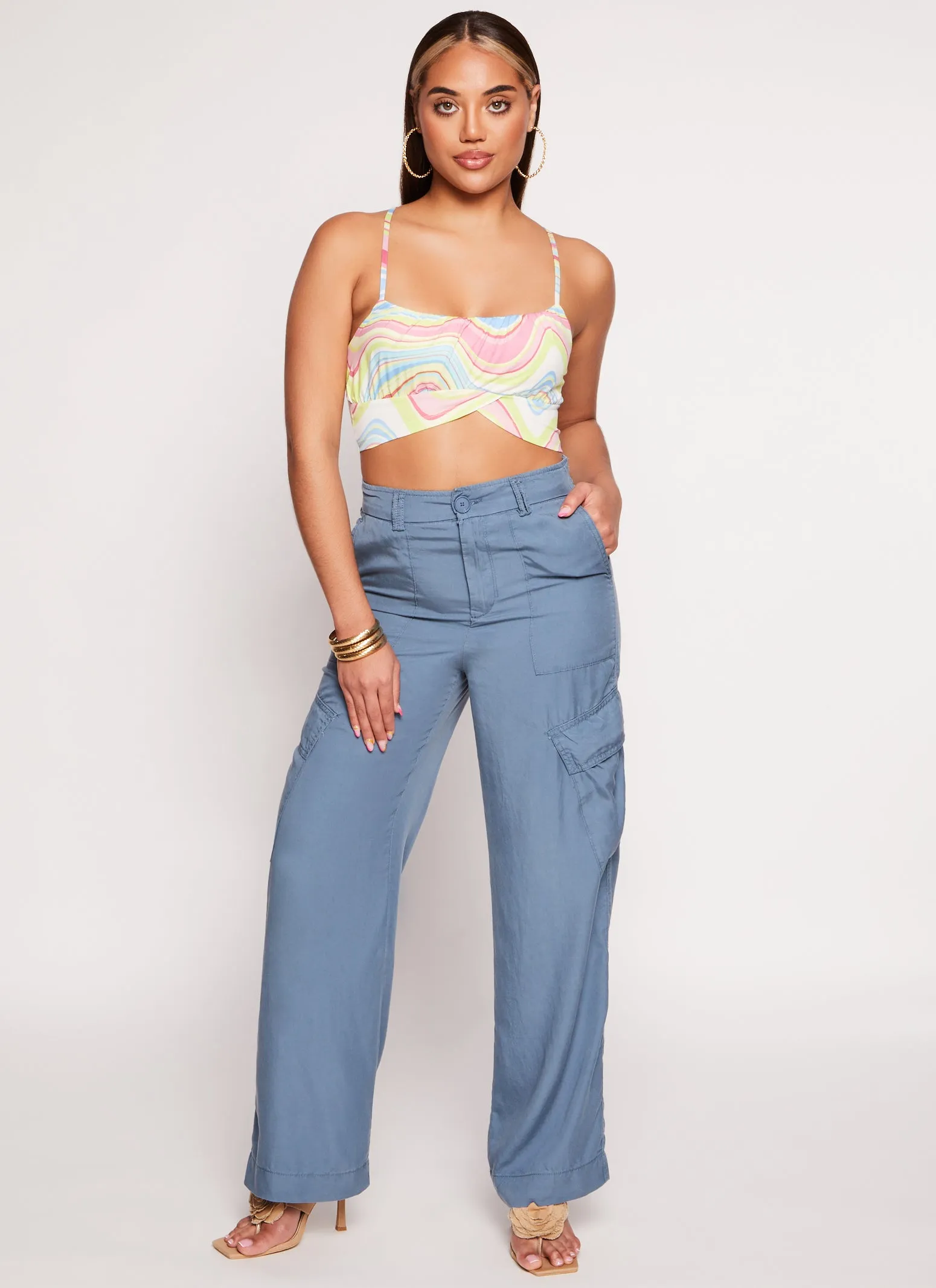 Straight Leg Cargo Pants sold by Rainbow