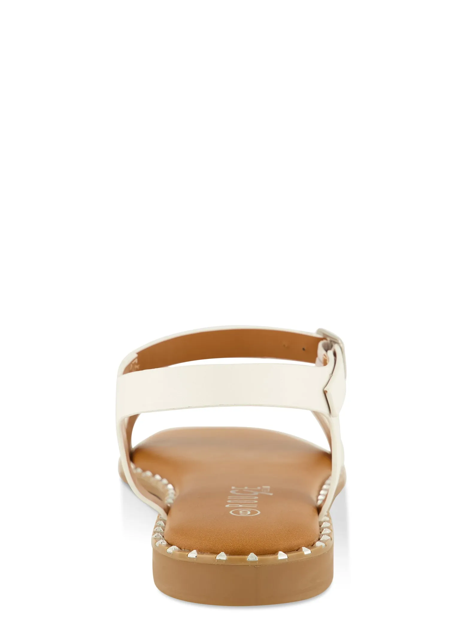 Square Toe Studded Trim Buckle Strap Sandals sold by Rainbow product image thumbnail 3