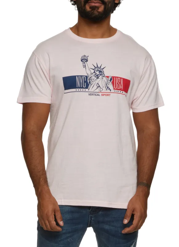 Mens NYC USA Graphic T Shirt sold by Rainbow