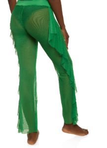 Mesh Ruffled Cover Up Pants sold by Rainbow