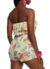 Tropical Print Strapless Romper sold by Rainbow