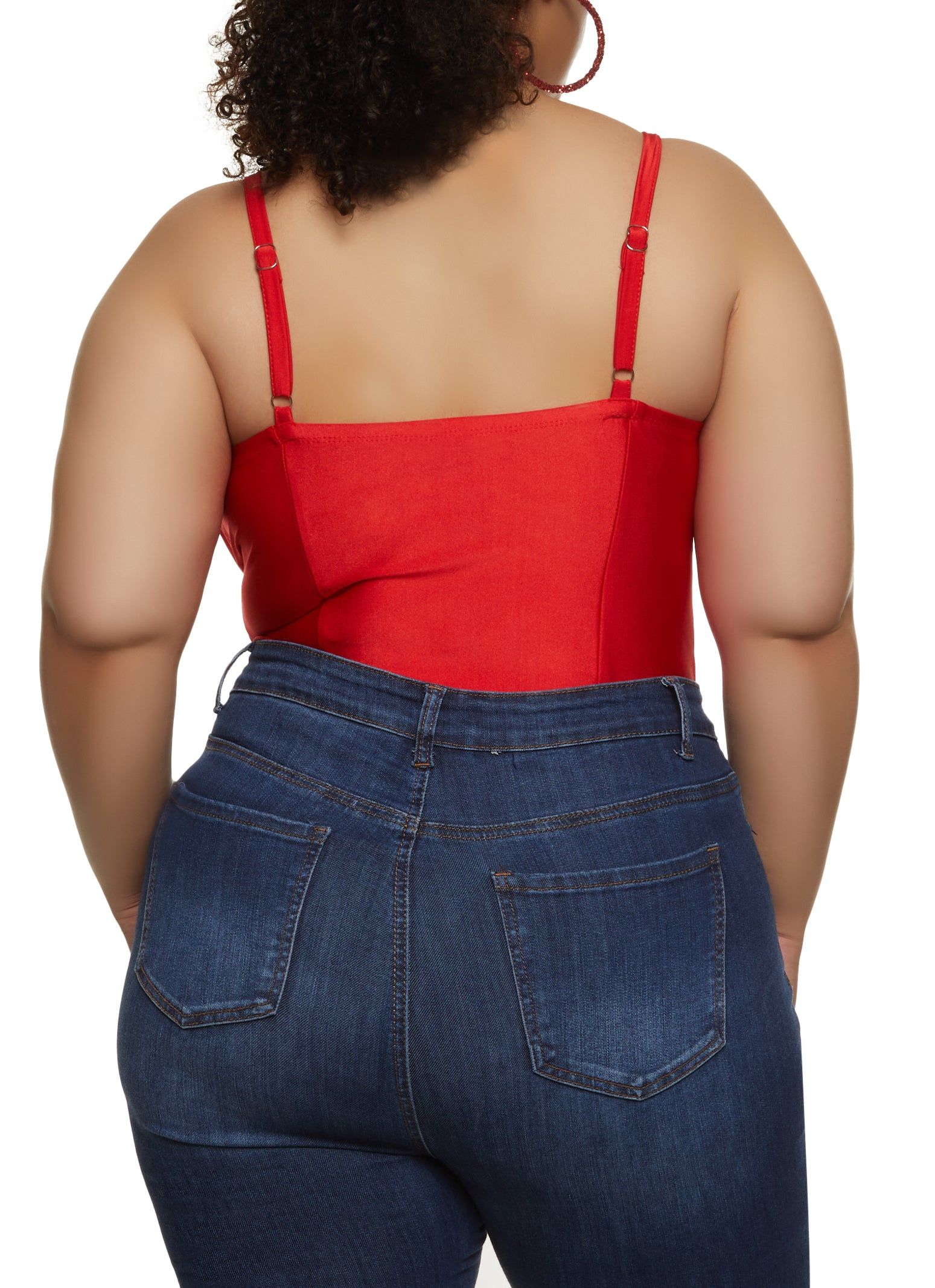 Plus Size Ruched Bustier Bodysuit sold by Rainbow product image thumbnail 3