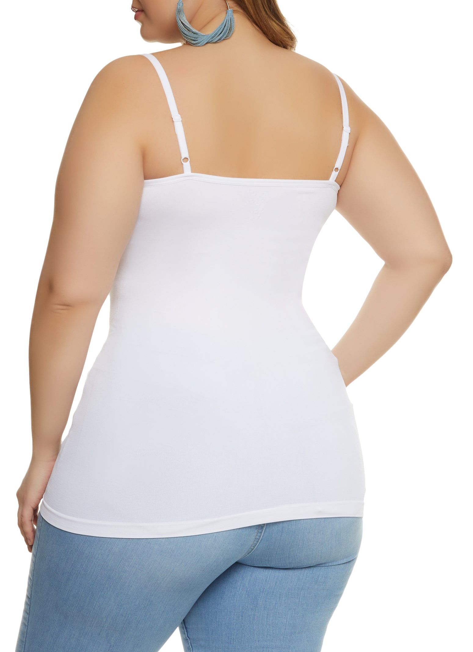 Plus Size Basic Seamless Scoop Neck Cami sold by Rainbow product image thumbnail 2