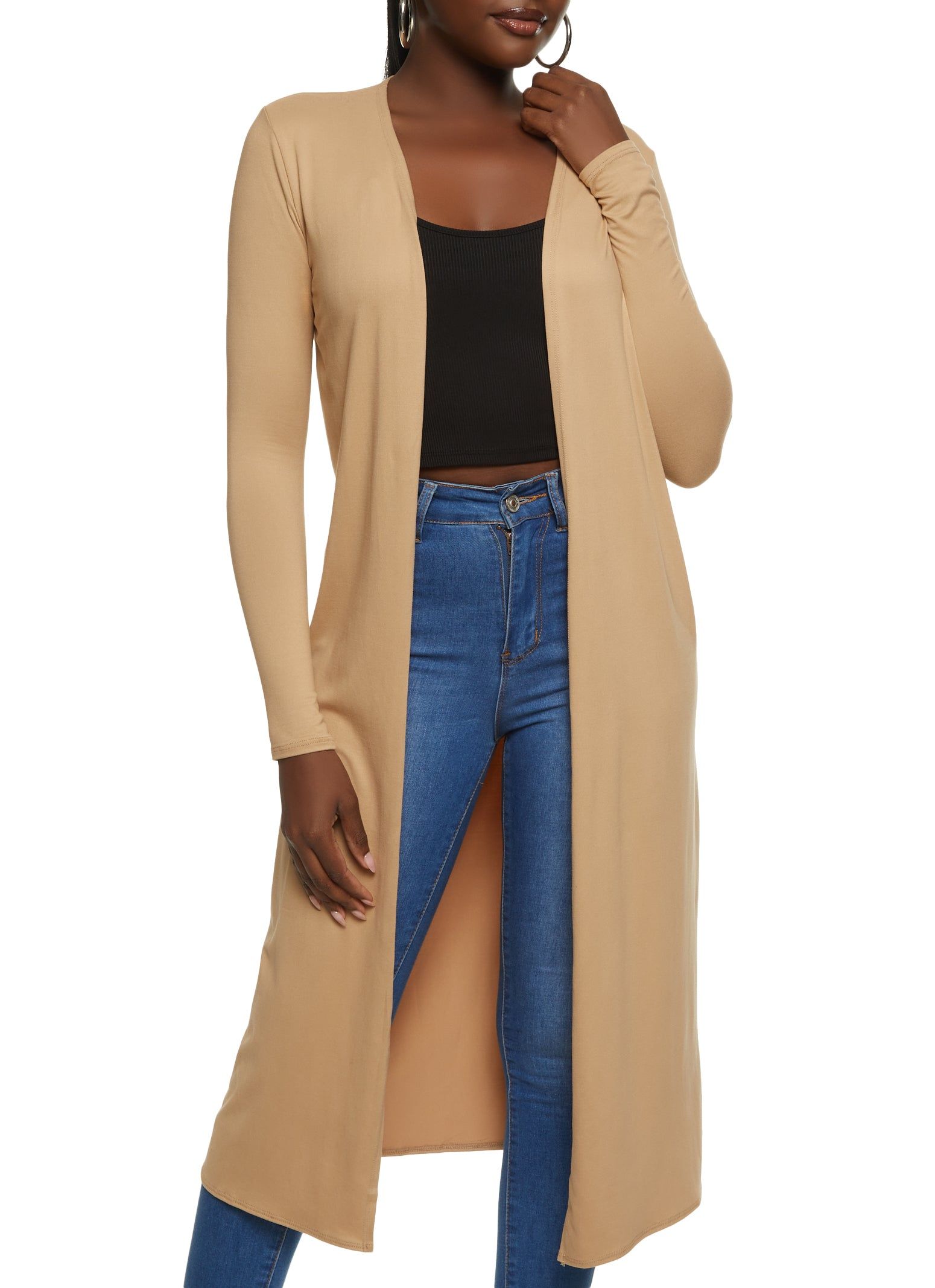 Long Sleeve Open Front Duster sold by Rainbow