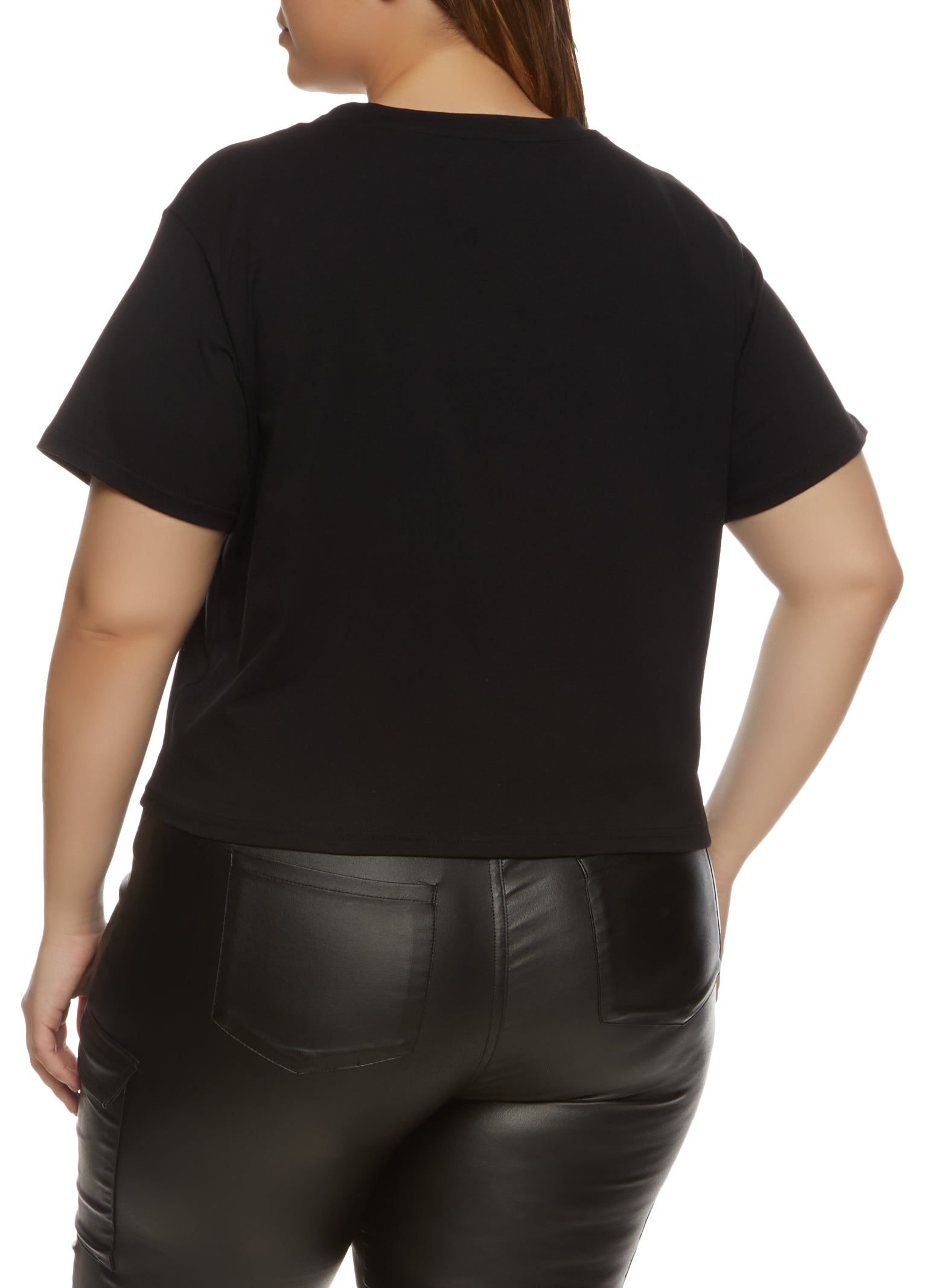 Plus Size Classy Rhinestone Graphic Tee sold by Rainbow product image thumbnail 2