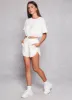 Daisy Crew Neck Drawstring Hem Tee sold by Rainbow