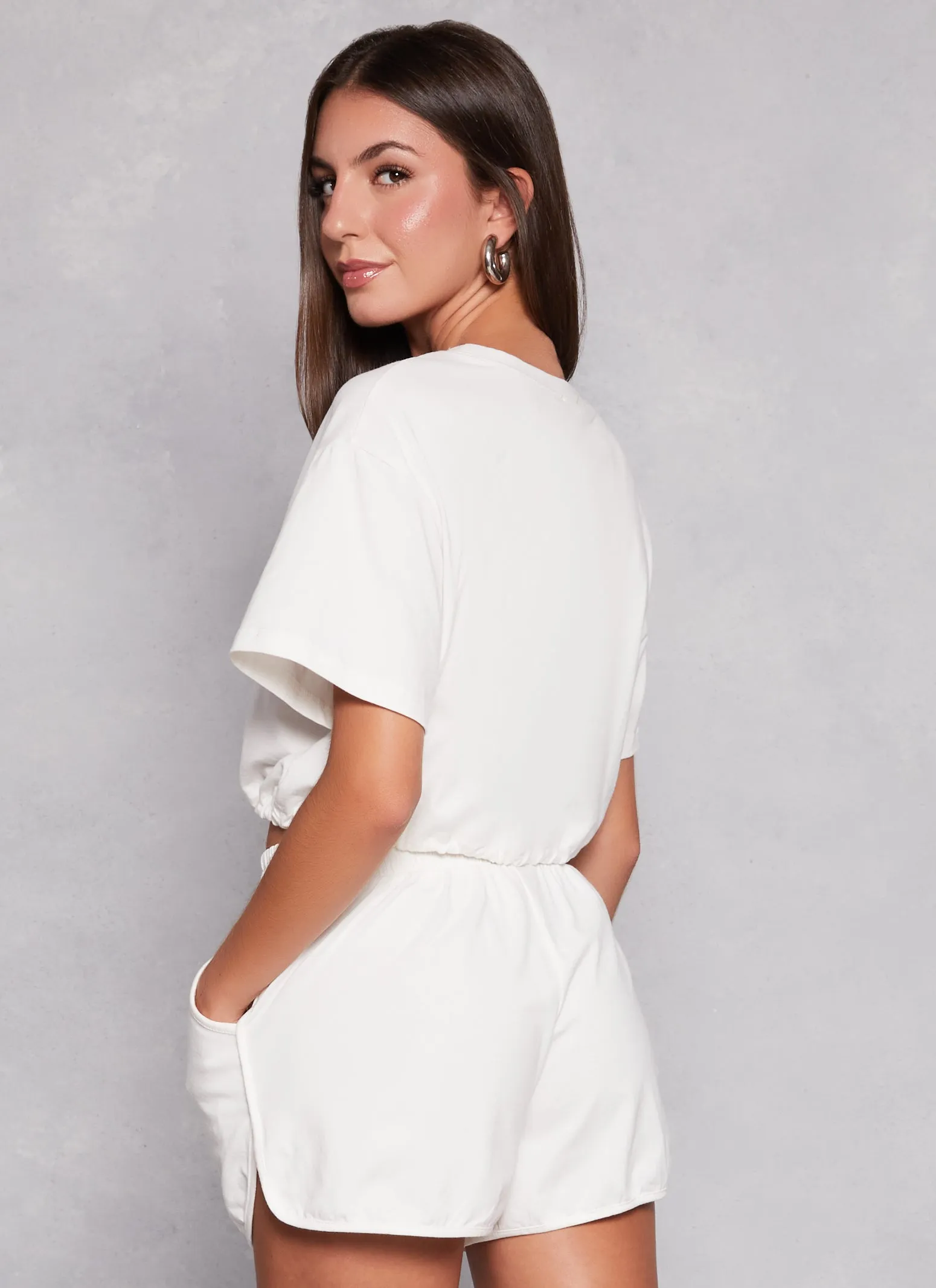 Daisy Crew Neck Drawstring Hem Tee sold by Rainbow product image thumbnail 3