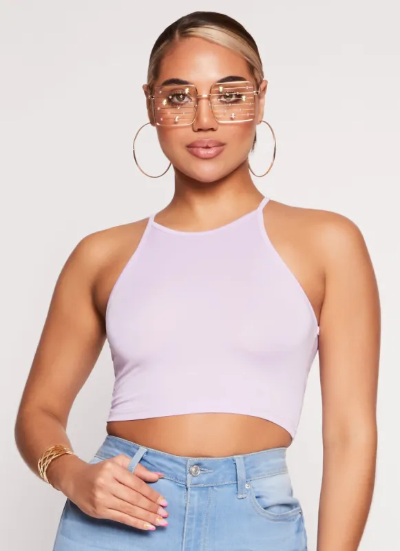 Daisy High Neck Cropped Cami sold by Rainbow