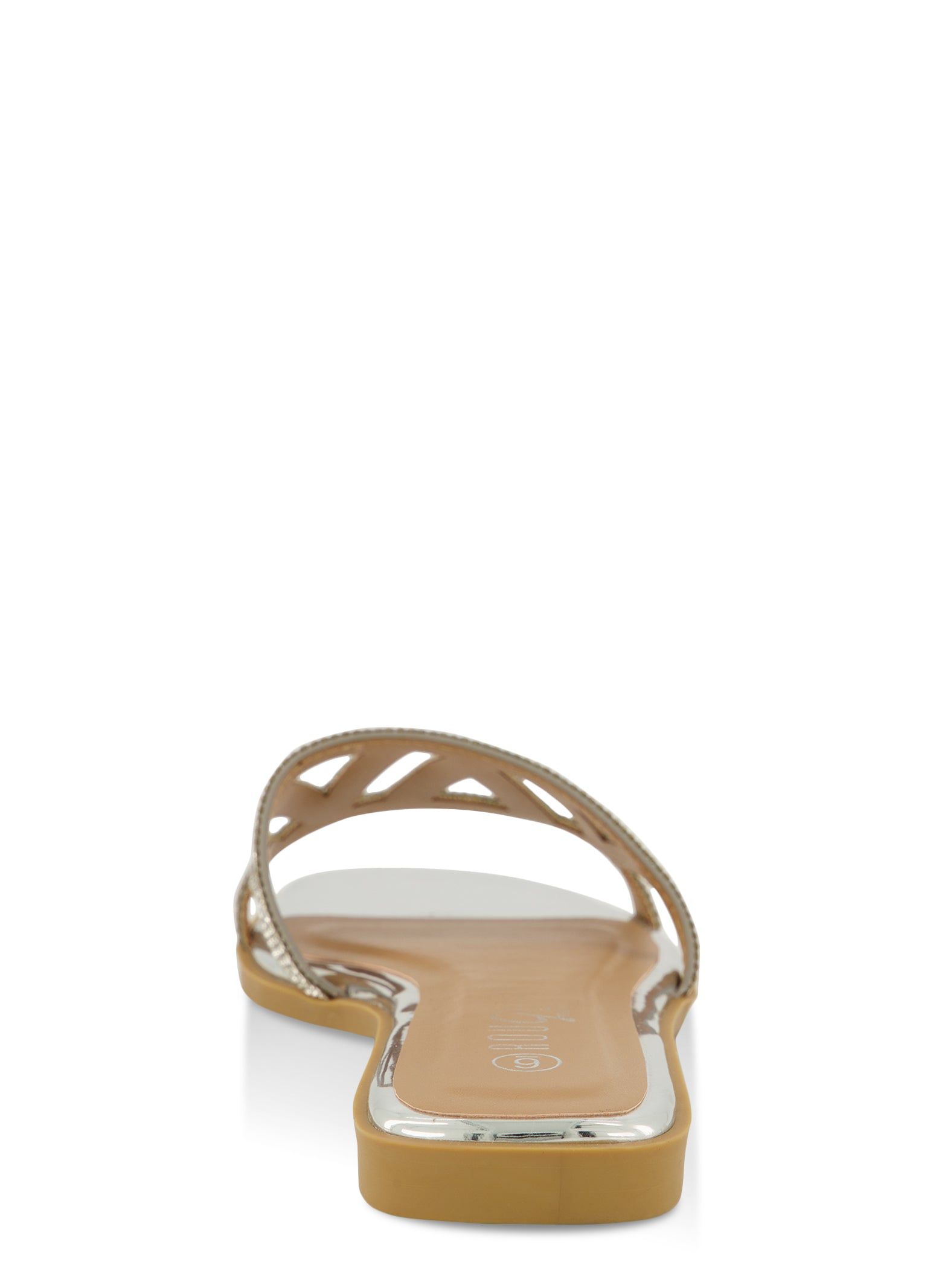 Geometric Rhinestone Band Flat Sandals sold by Rainbow product image thumbnail 3