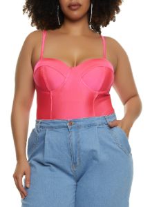 Plus Size Bustier Bodysuit sold by Rainbow