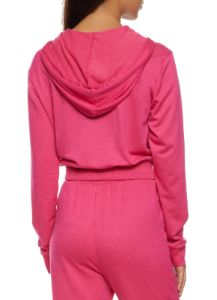 Solid French Terry Zip Front Hoodie sold by Rainbow