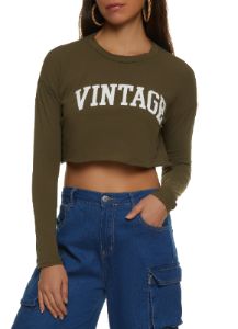 Vintage Cropped Graphic Tee sold by Rainbow