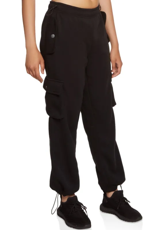 Cargo Pocket Toggle Hem Joggers sold by Rainbow