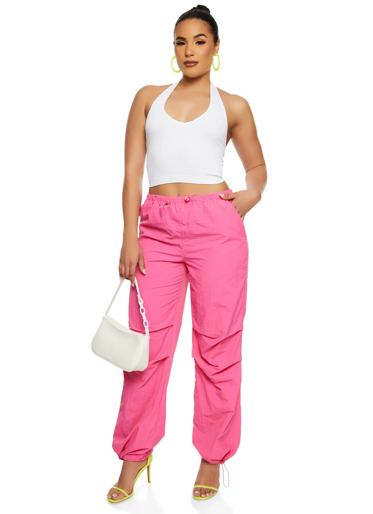 Nylon Toggle Drawstring Pull On Pants sold by Rainbow