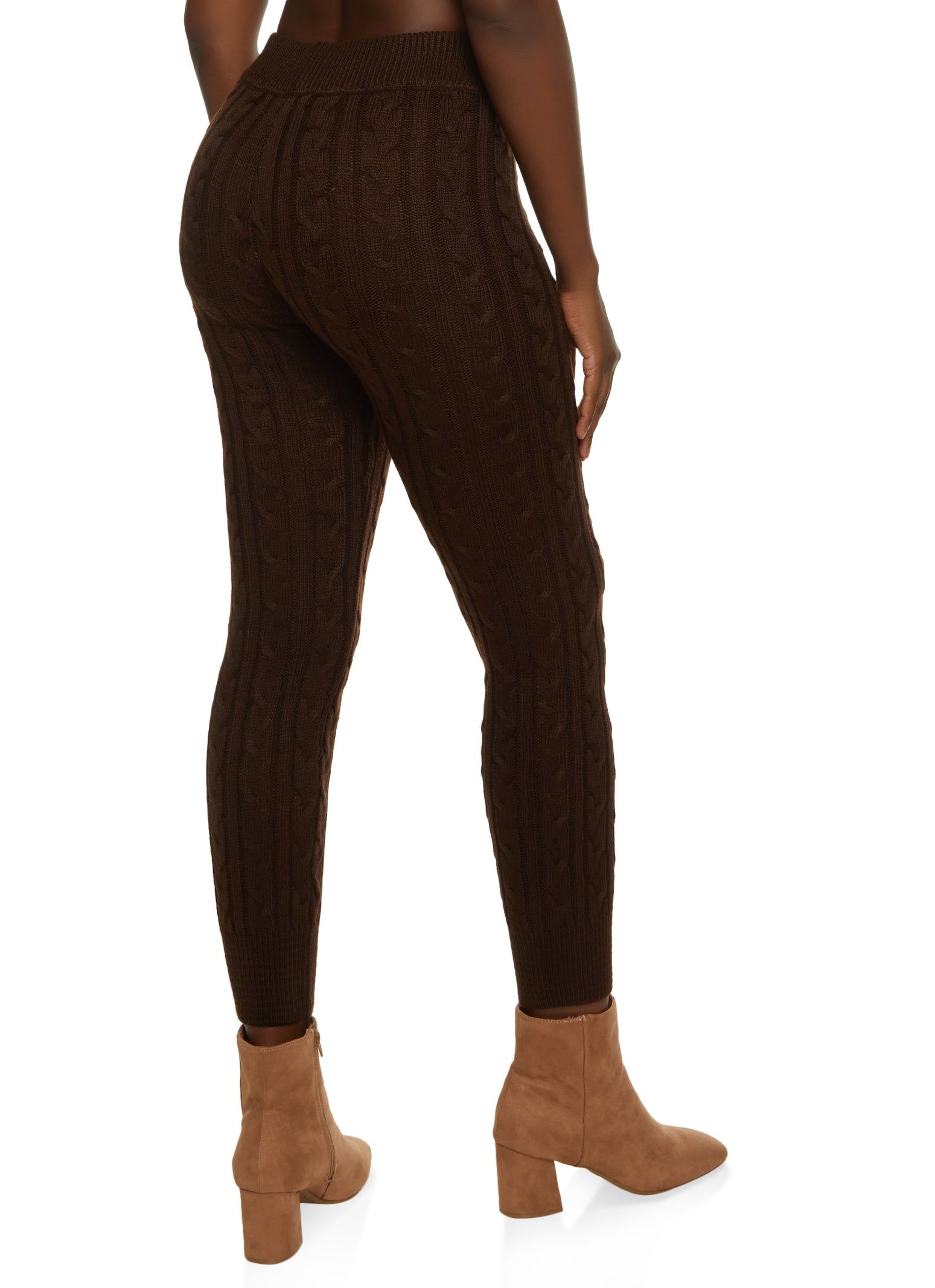 Cable Knit High Waist Leggings sold by Rainbow product image thumbnail 2