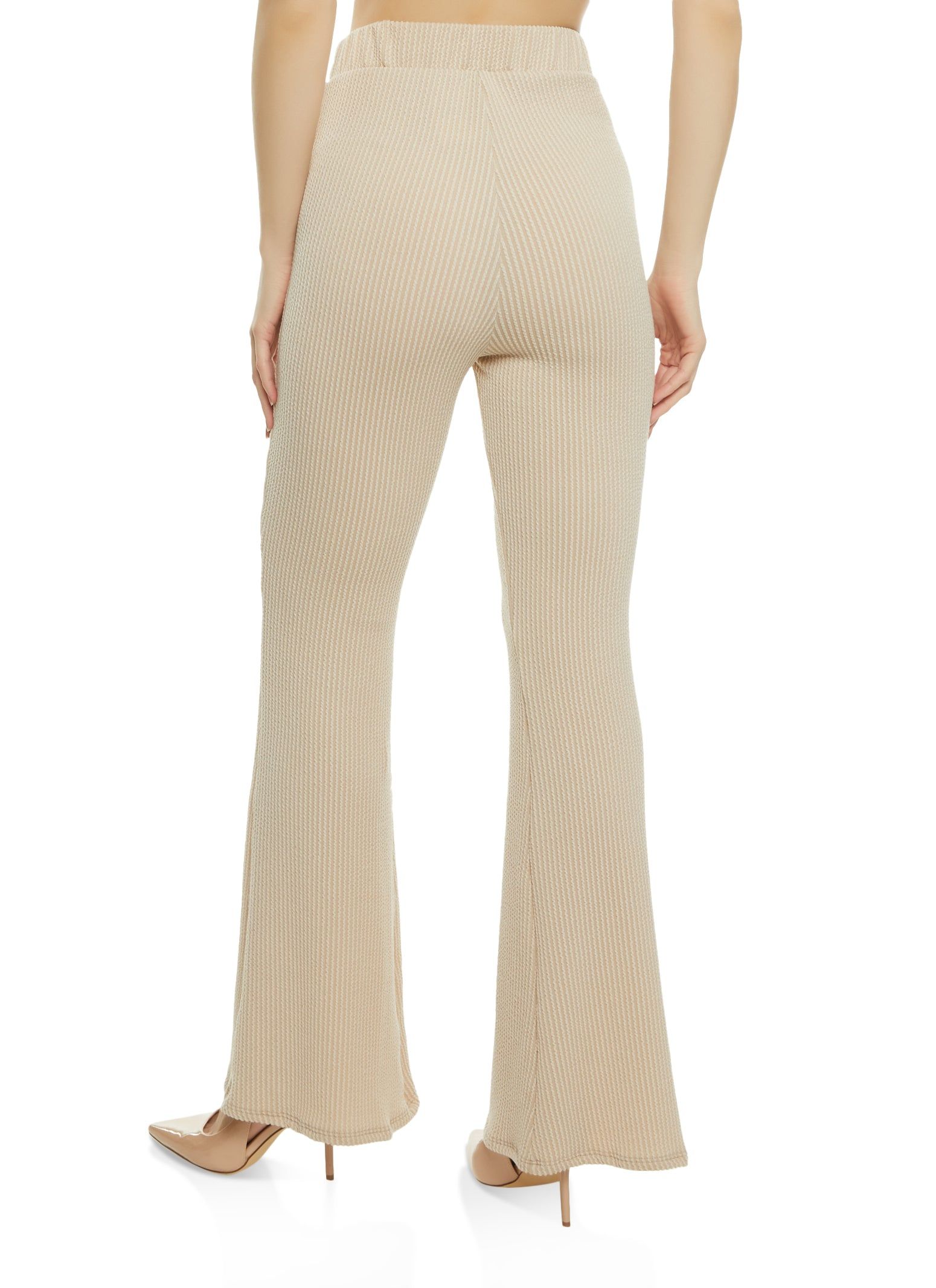 Ribbed High Waisted Flare Pants sold by Rainbow product image thumbnail 2