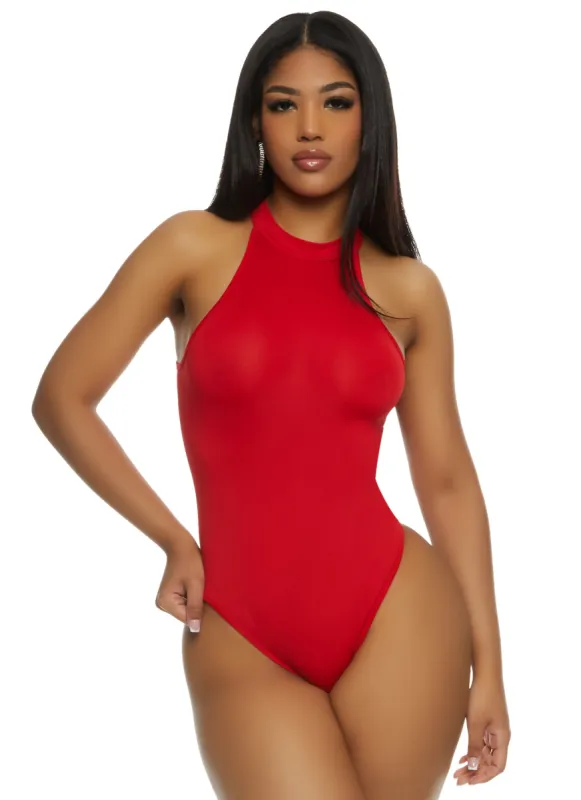 Daisy High Neck Racerback Bodysuit sold by Rainbow