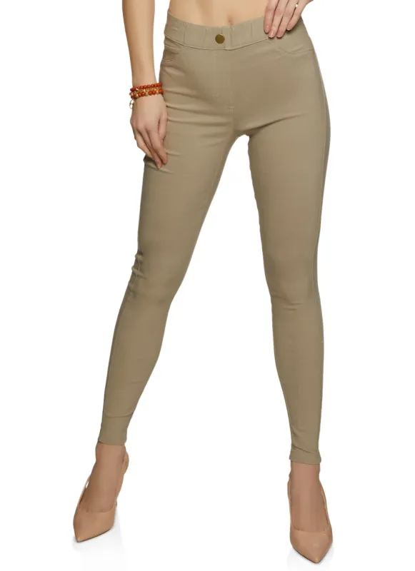 High Waisted Stretch Skinny Pants sold by Rainbow