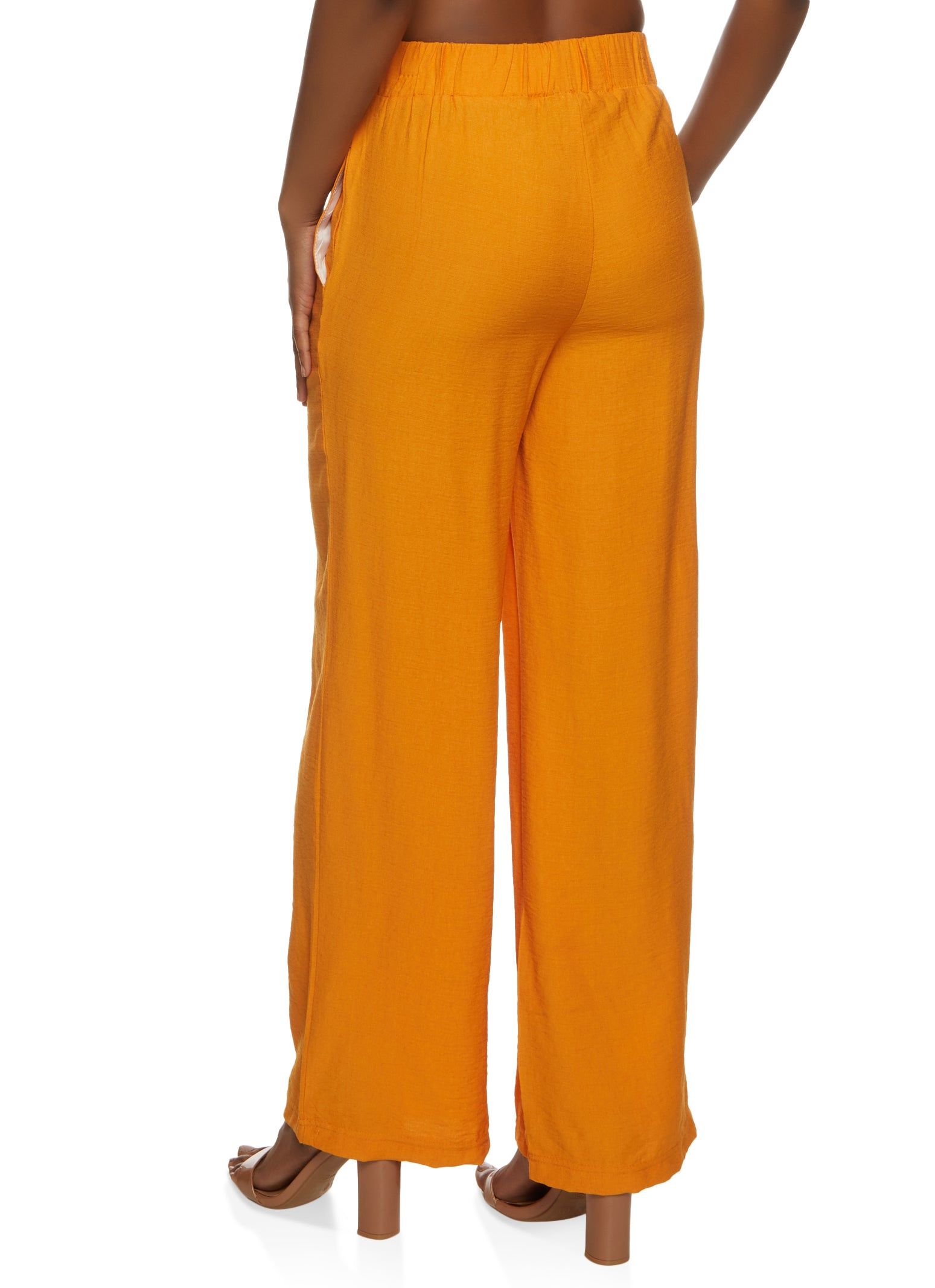 Linen High Waisted Wide Leg Pants sold by Rainbow product image thumbnail 2