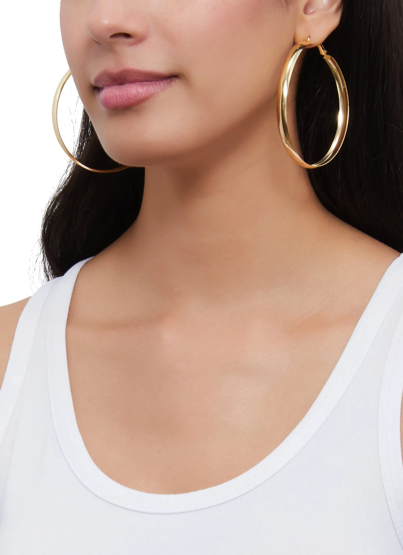 Metallic Assorted Hoop Earrings Set of 9 sold by Rainbow product image thumbnail 2