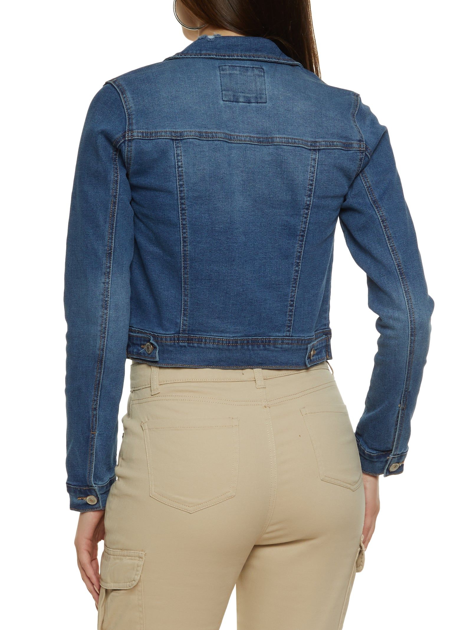WAX Distressed Denim Jacket sold by Rainbow product image thumbnail 2