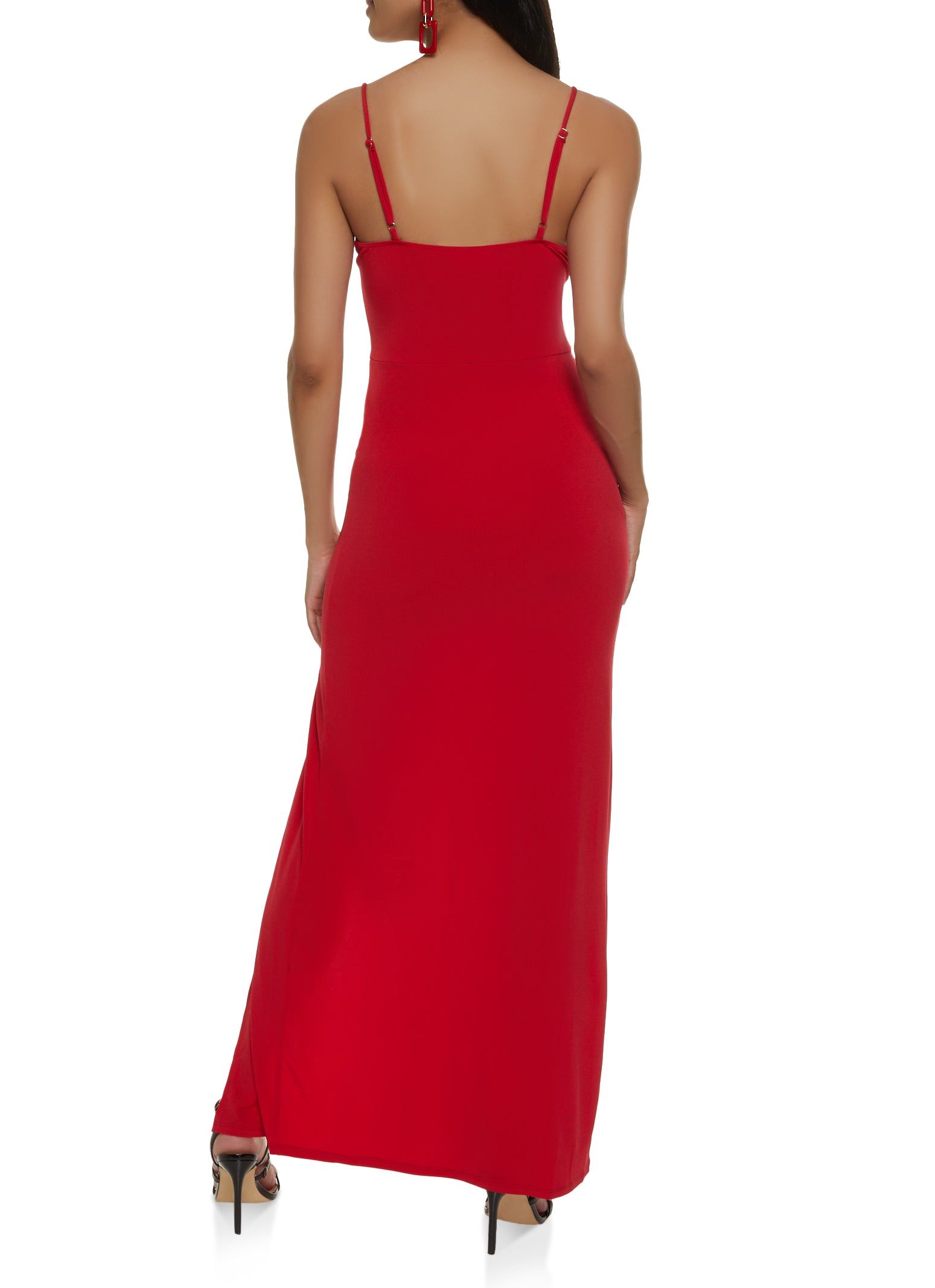 Side Slit Bustier Maxi Dress sold by Rainbow product image thumbnail 3