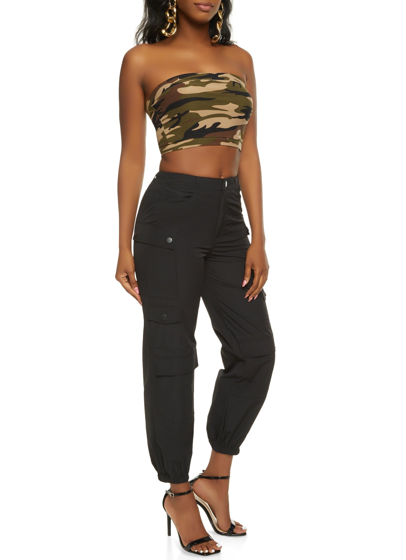 Nylon Flap Pocket Cargo Joggers sold by Rainbow product image thumbnail 2