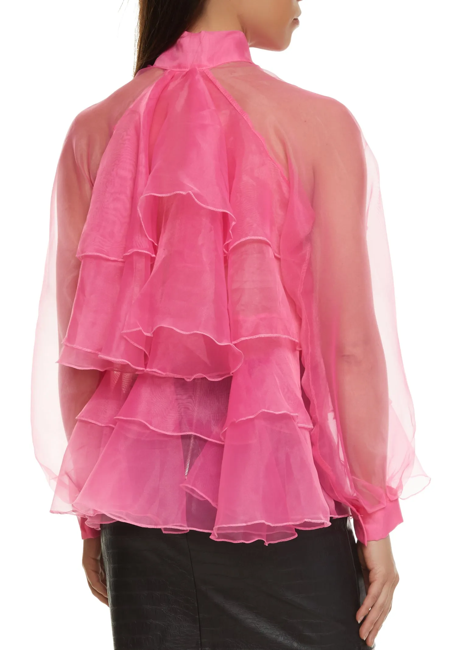Organza Tiered Tie Neck Top sold by Rainbow product image thumbnail 2