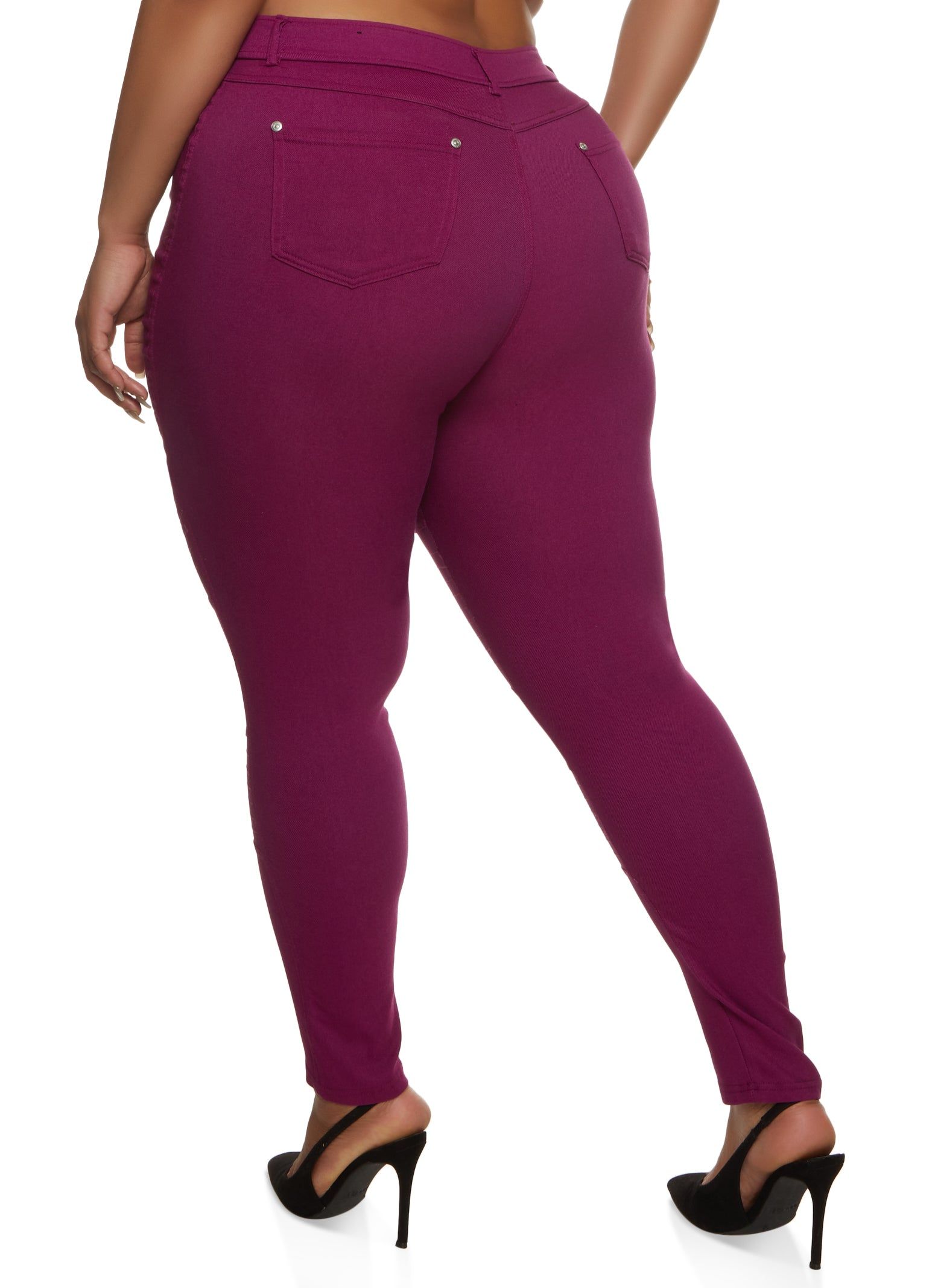 Plus Size Hyperstretch Moto Skinny Pants sold by Rainbow product image thumbnail 2