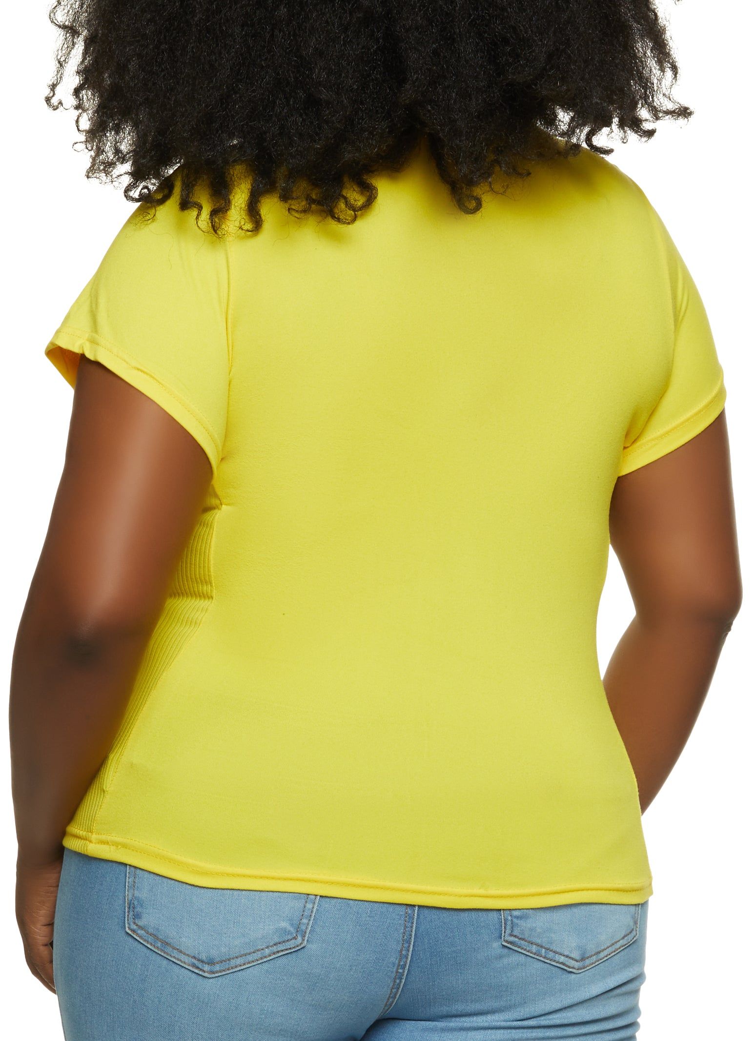 Plus Size Solid Half Zip Polo Shirt sold by Rainbow product image thumbnail 2