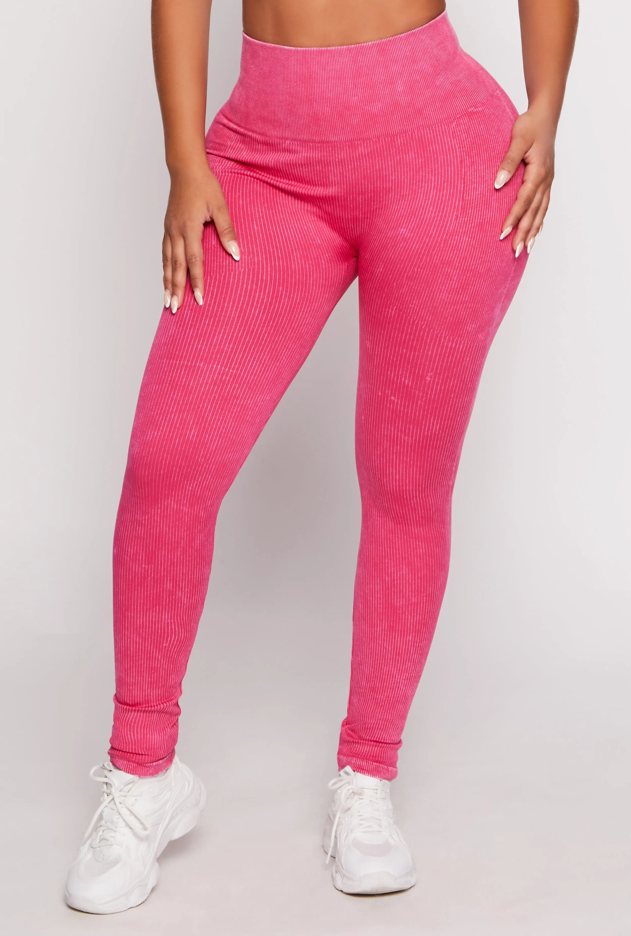 Daisy Seamless Ribbed High Waisted Leggings sold by Rainbow product image thumbnail 2