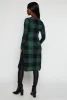 Plaid Side Slit Long Sleeve Tunic Top sold by Rainbow