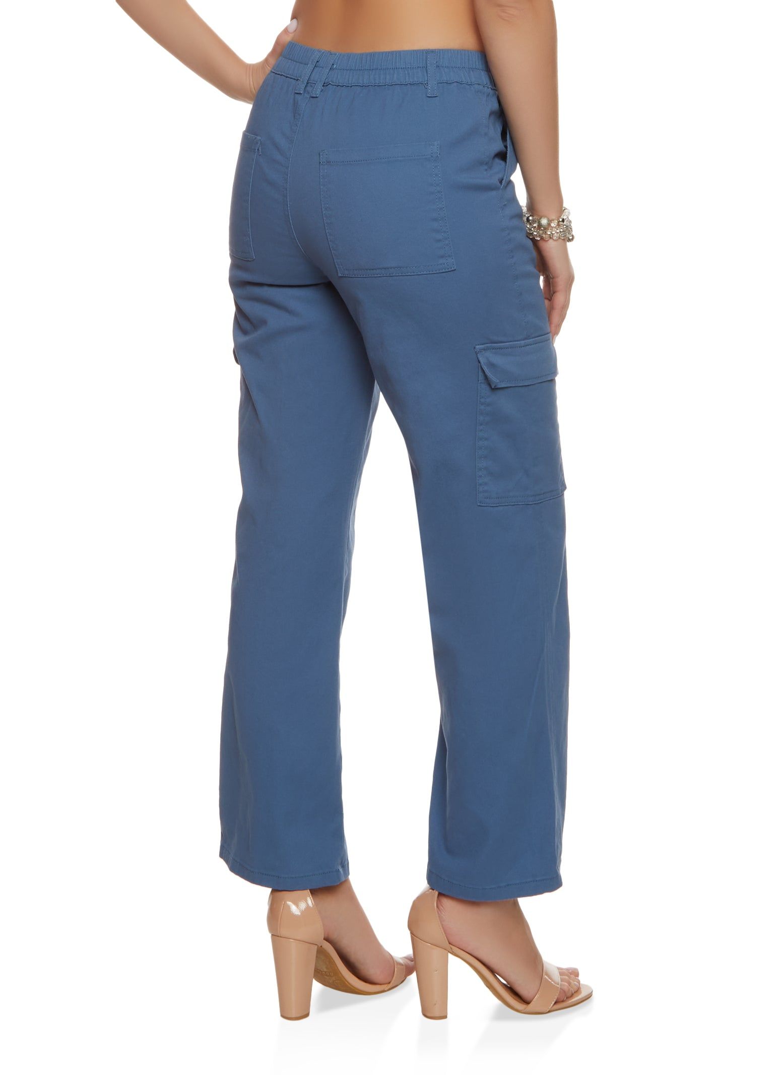 Twill Cargo Pocket Straight Leg Pants sold by Rainbow product image thumbnail 2