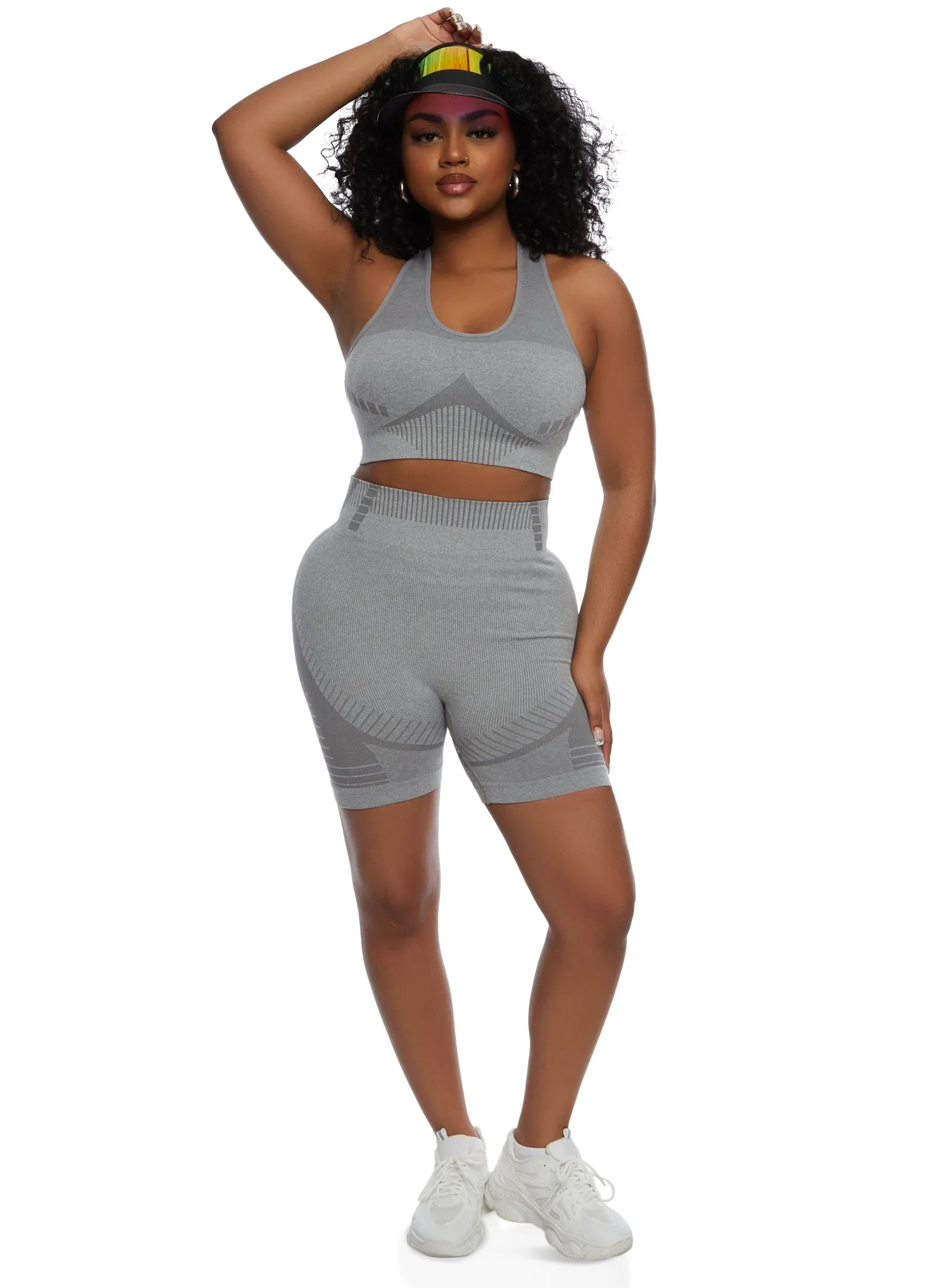 Seamless Racerback Cropped Tank Top sold by Rainbow product image thumbnail 2