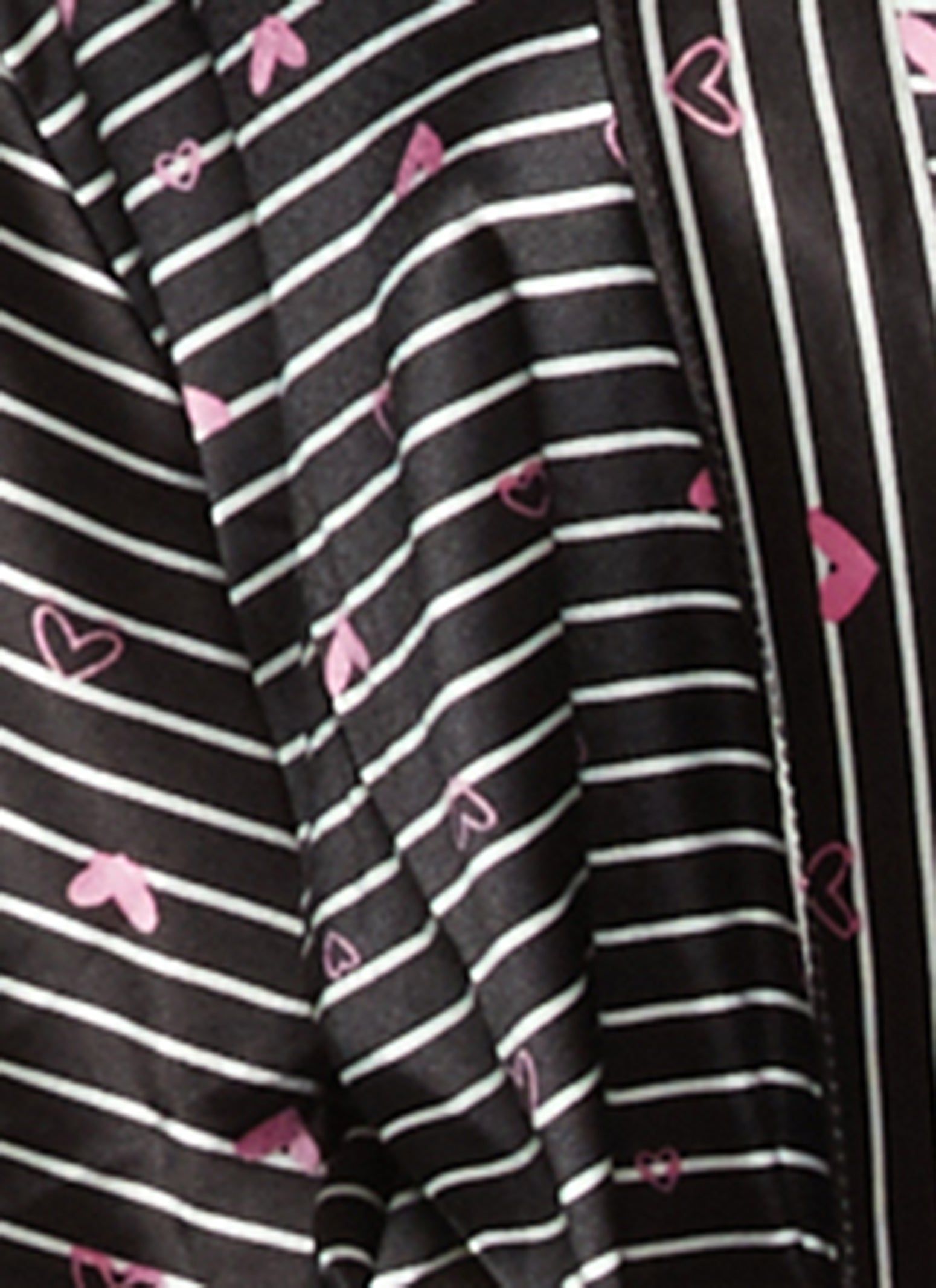 Printed Satin Pajama Cami and Shorts with Robe sold by Rainbow product image thumbnail 4