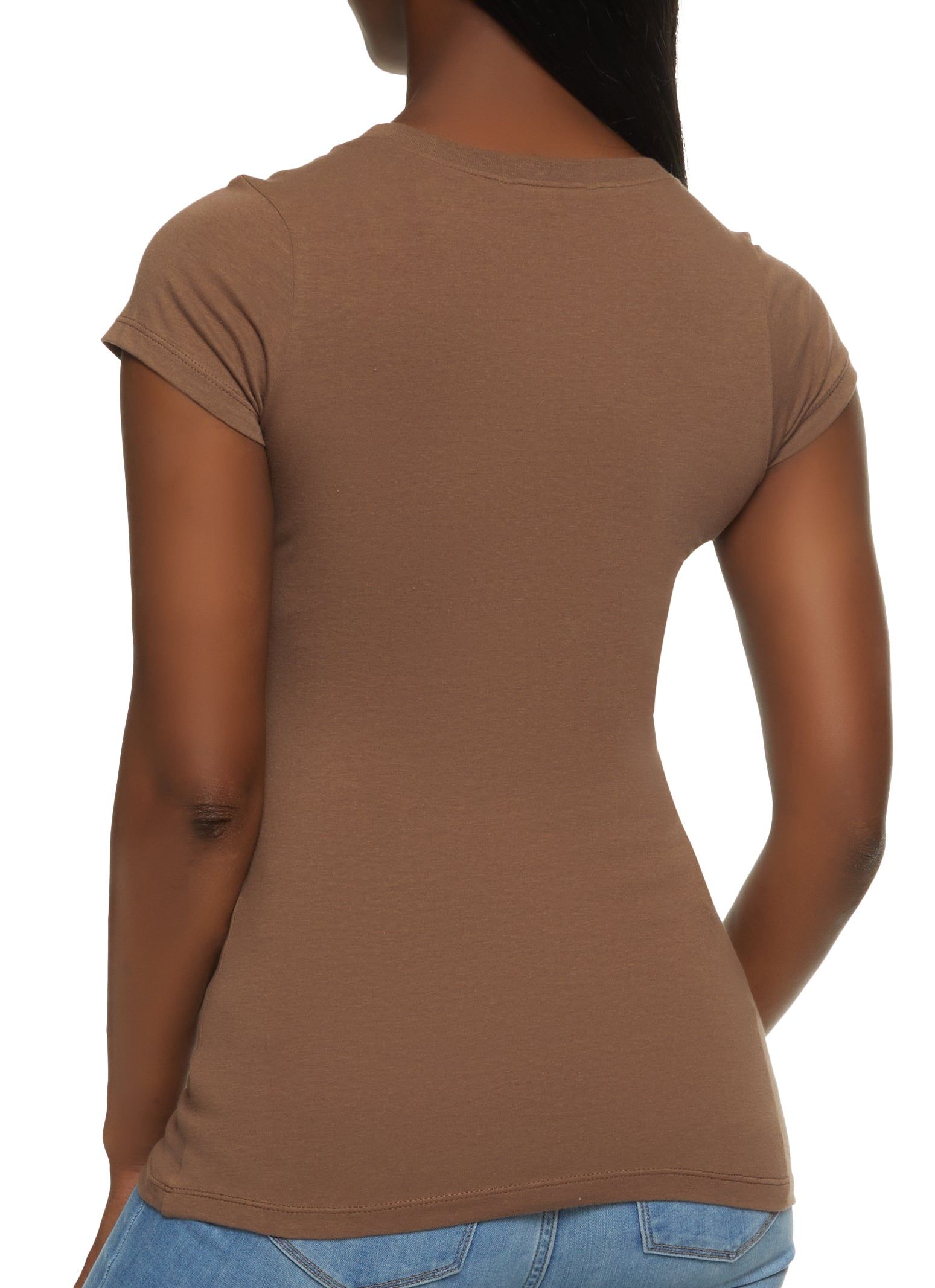 Basic Scoop Neck Tee sold by Rainbow product image thumbnail 2